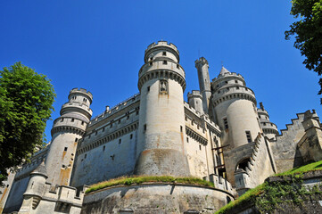 Pierrefonds; France - april 3 2017 : historical castle