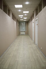 long corridor in an office building