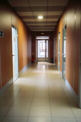 long corridor in an office building