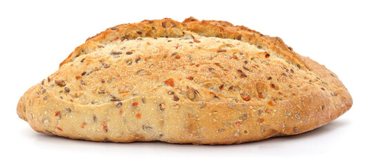 One loaf of bread with bran.