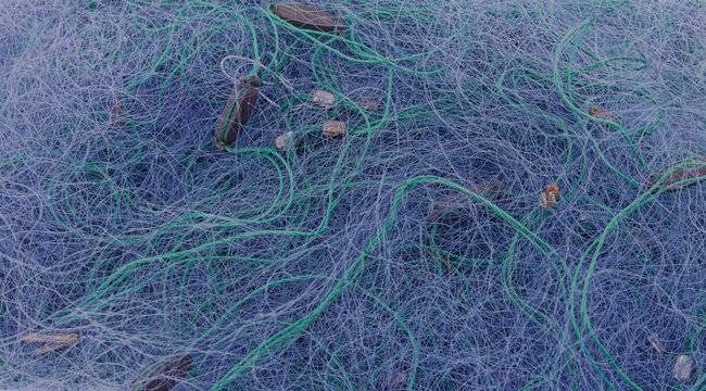 Background from a pile of nets.