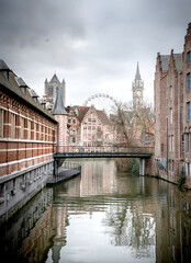 Panorama - ville de Gand - Belgique