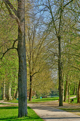 Poissy; France - april 11 2019 : the Meissonier park