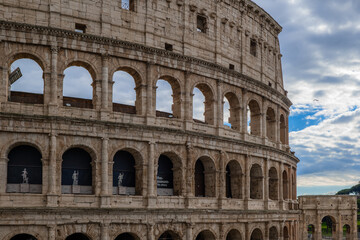 Fototapeta premium Rome, Italy: Colosseum - the most famous landmark in the world