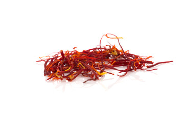 Fototapeta premium Dried saffron spice isolated