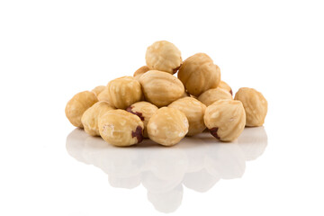 Closeup view of hazelnuts