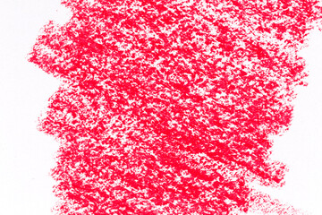 Red crayon draw