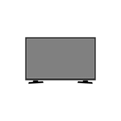 The icon of a modern computer monitor on a white background.