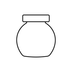Spice jar icon for sugar and salt on a white background.