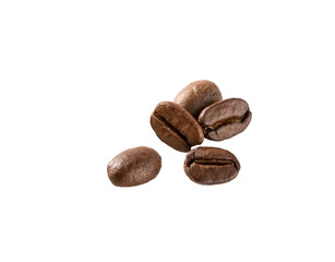 Coffee beans on white.
