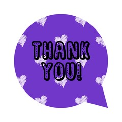 Thank You Card. Hand Written Lettering for Title, Heading, Photo Overlay, Wedding Invitation, Thank You Message.