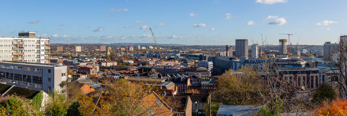 panoramic view of Bristol, somerset UK