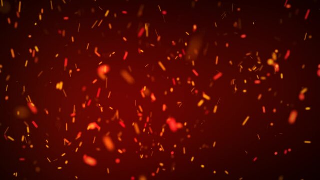 Flame particular abstract animation. 