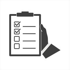 folder text icon on tablet on white background