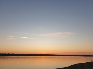 Fototapeta na wymiar Danube sunser