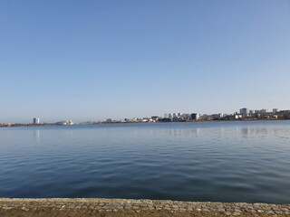 Fototapeta premium view of the port country