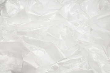 Plastic wihite background. Top view.