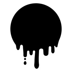 nvis35 NewVectorIllustrationSign nvis - paint drip vector sign . simple silhouette . liquid drop symbol . simple ink splatter . black transparent icon . AI 10 / EPS 10 . g11273