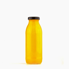 smoothie glass bottle. healthy food concept. isolated on white