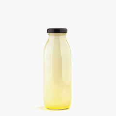 smoothie glass bottle. healthy food concept. isolated on white