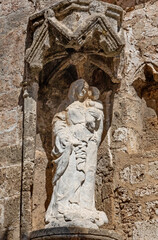 Old Sculpture in niche