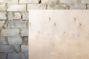 Plywood for construction. Finishing material. Building material.