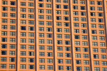 Fototapeta premium Facade of a apartment building