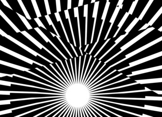 Obraz premium Abstract pattern of black broken lines. black and white vector background.