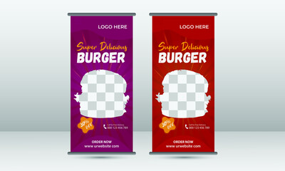 Food Roll Up Banner Design