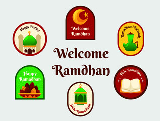 Ramadan Kareem Poster with Ornate Crescent Moon