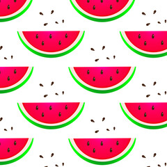 seamless pattern with watermelon