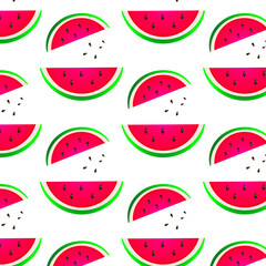 seamless pattern with watermelon