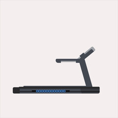 Treadmill. Stylish minimalistic vector illustration