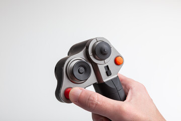 a Fighter aircraft control column Game Controller © stasknop