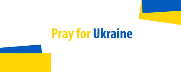 Ukrainian flag on the background.