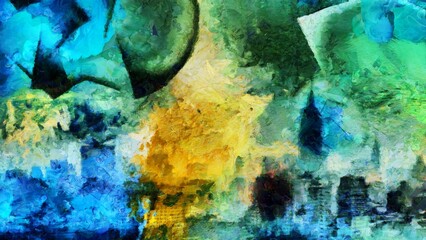 New York City Abstract Painting