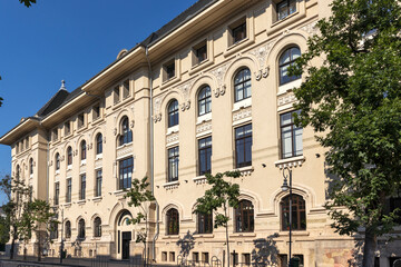 Fototapeta na wymiar City Hall at the center of city of Bucharest, Romania