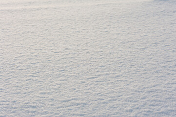 The surface of a clear and fresh snow texture