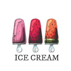 277_ice cream, popsicle_ice cream, three popsicles, different taste,