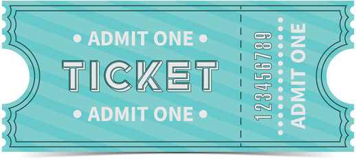 Vector ticket as a template for your event