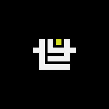 TY - abstract logotype or icon with dot. Letter logo. Creative combination of letters. Monogram of YT.