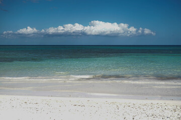 Imagen de una paradisíaca playa en el caribe mexicano