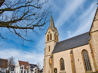 Obraz premium Stiftskirche Schildesch in Bielefeld Germany during daylight