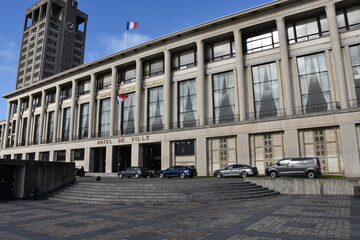 Fototapeta premium Le Havre, Perret, mairie, architecture