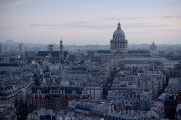 Fototapeta na wymiar Paris Dusk City View