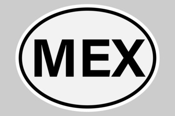 Mexico international vehicle registration code