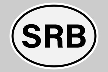 Serbia international vehicle registration code