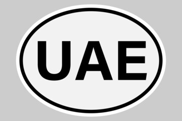 United Arab Emirates international vehicle registration code