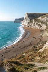 Durdle Door in UK in sunny day 2022