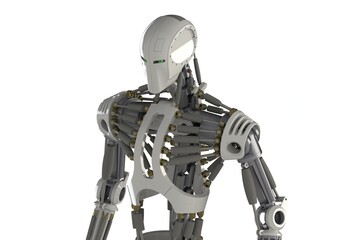 3D design of a humanoid robot.